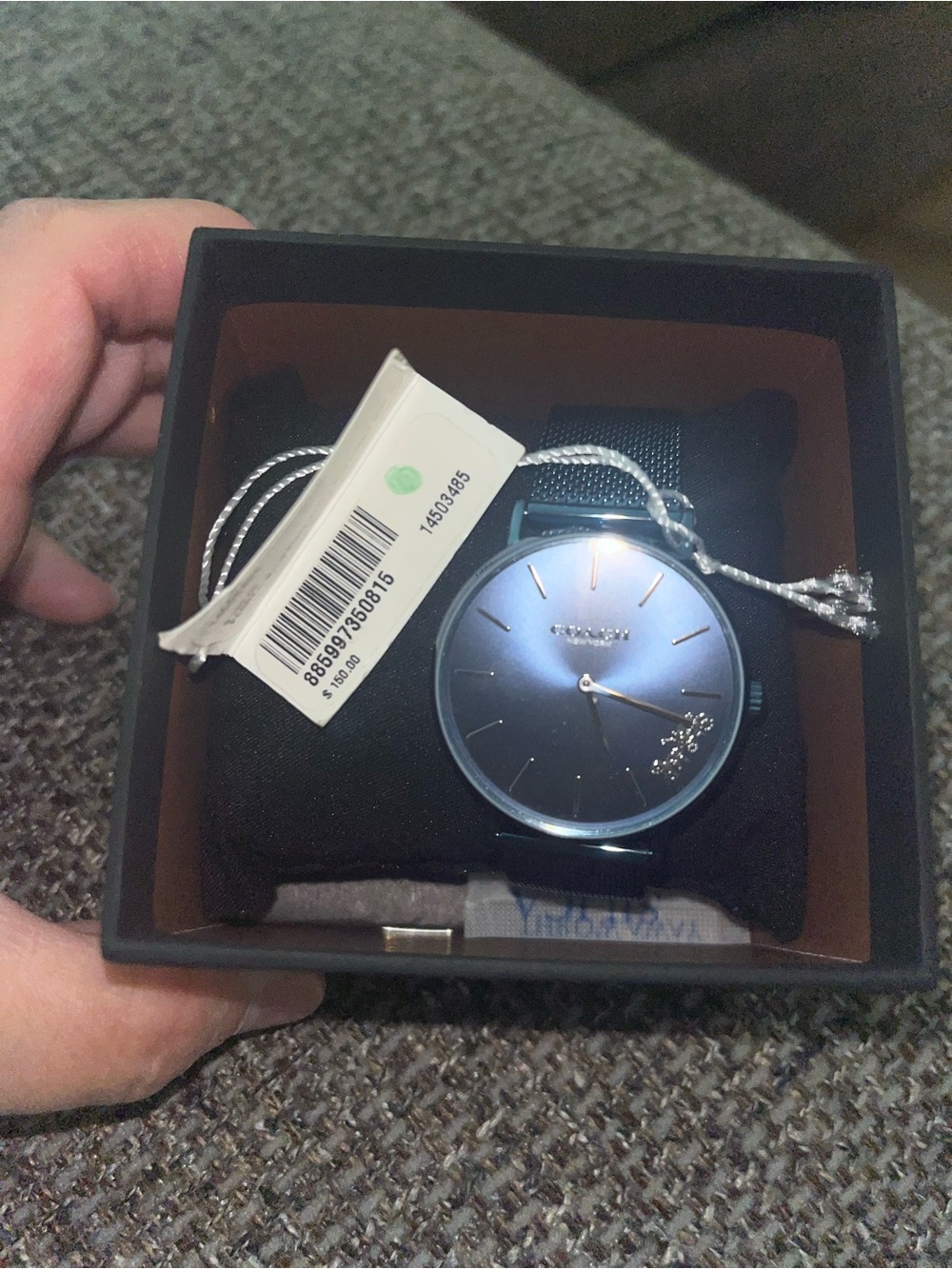 NWT Coach Perry Metallic Blue Watch